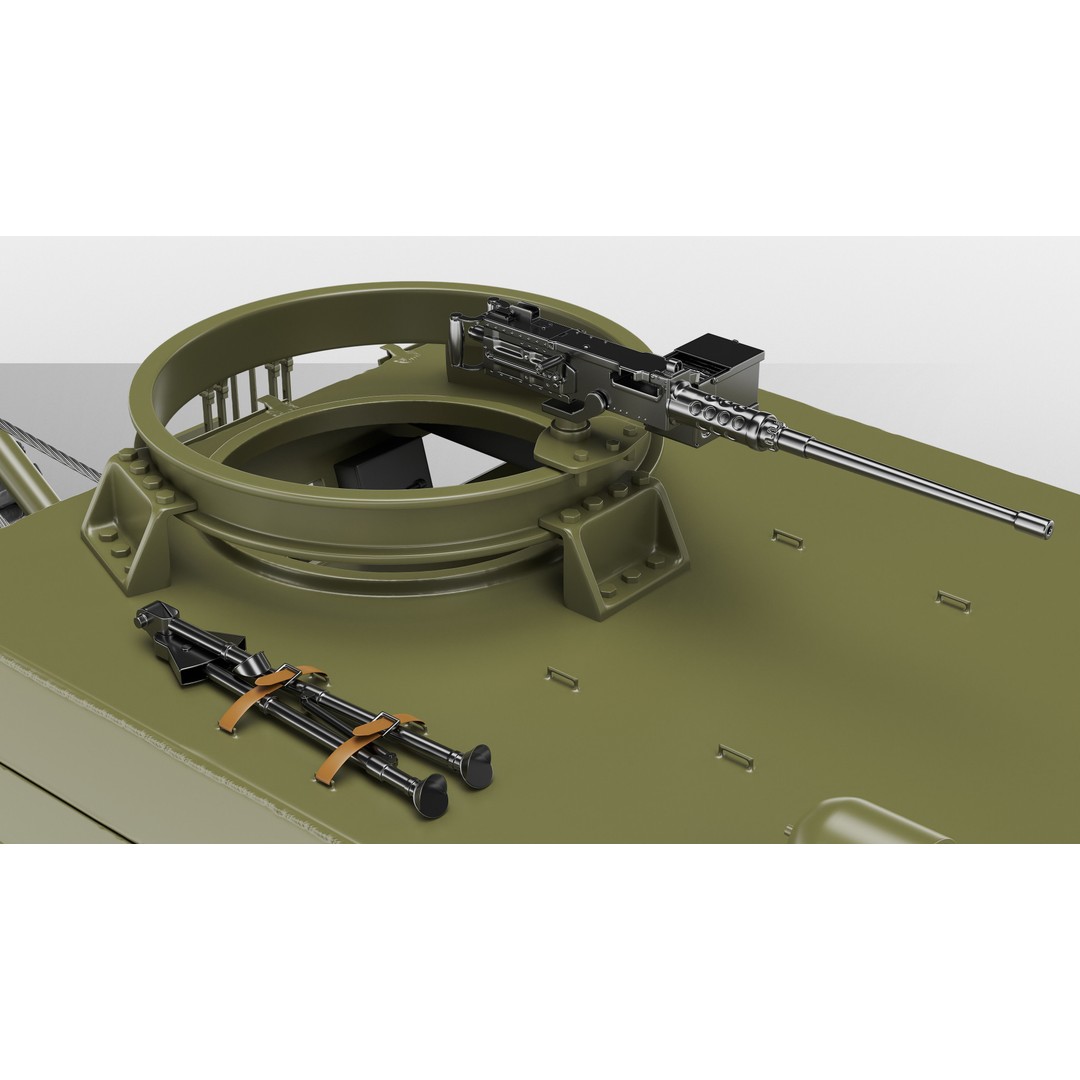 M25 M26 Dragon Wagon 3D Model – High Poly WWII Tank Transporter, FBX, OBJ - View 13