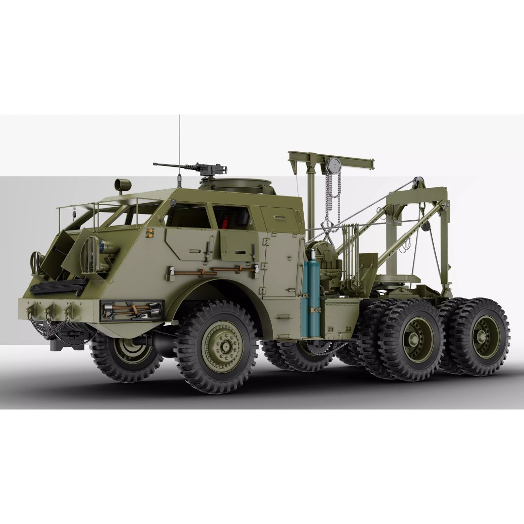 M25 M26 Dragon Wagon 3D Model – High Poly WWII Tank Transporter, FBX, OBJ - View 2
