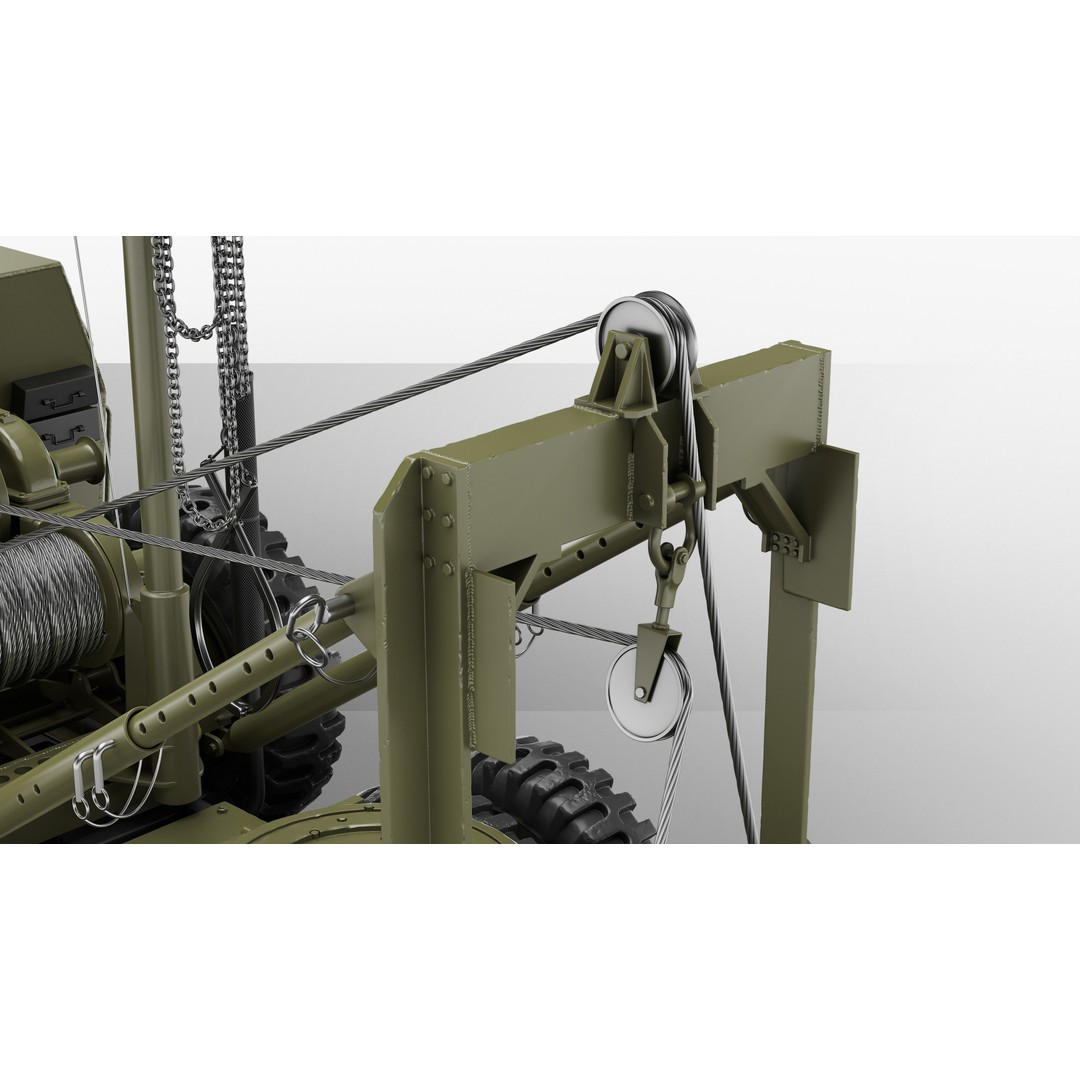 M25 M26 Dragon Wagon 3D Model – High Poly WWII Tank Transporter, FBX, OBJ - View 21