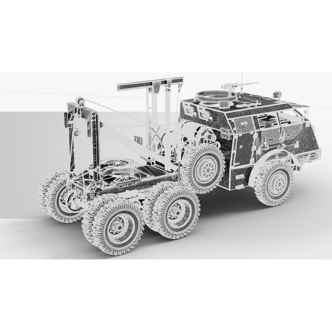 M25 M26 Dragon Wagon 3D Model – High Poly WWII Tank Transporter, FBX, OBJ - View 28