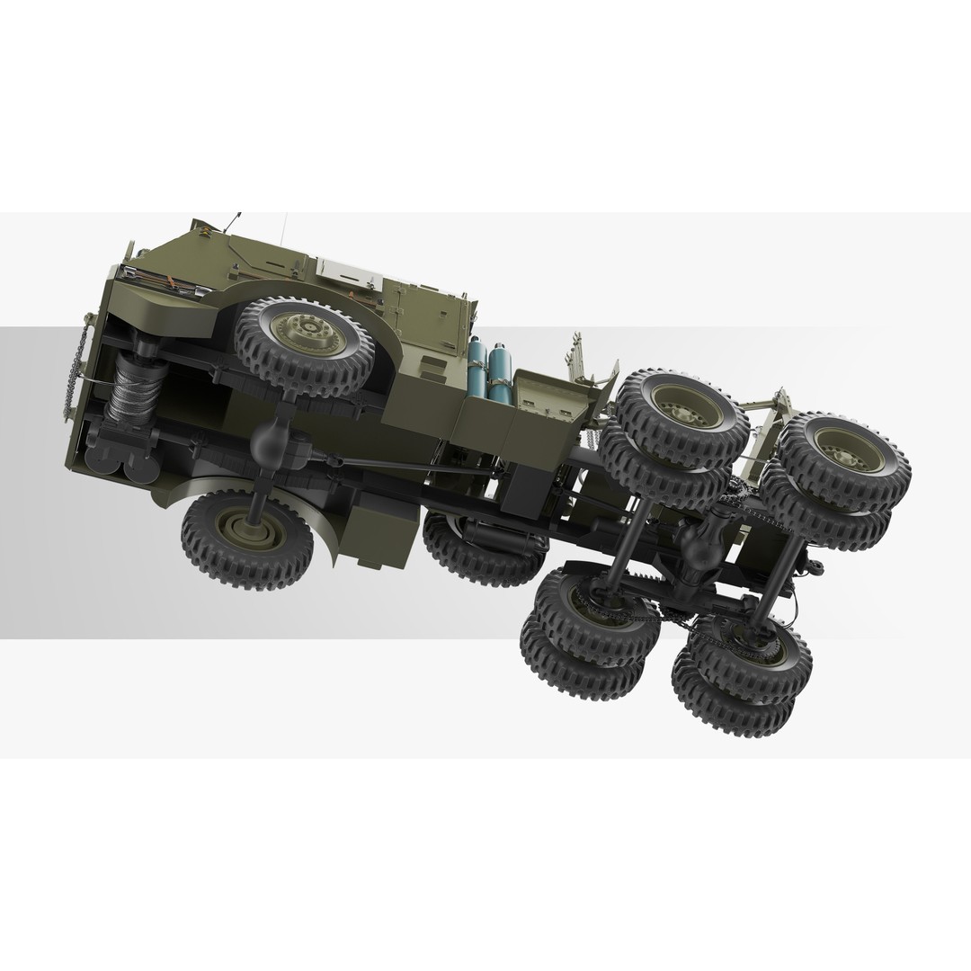 M25 M26 Dragon Wagon 3D Model – High Poly WWII Tank Transporter, FBX, OBJ - View 6