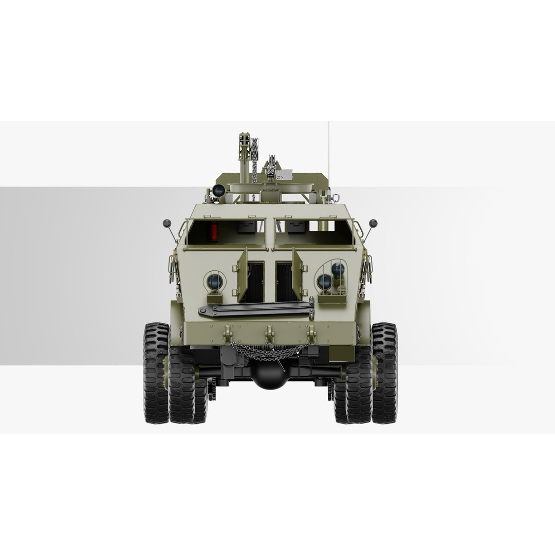 M25 M26 Dragon Wagon 3D Model – High Poly WWII Tank Transporter, FBX, OBJ - View 8