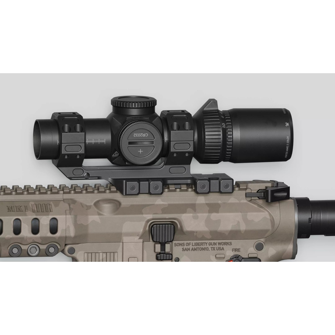Vortex AMG 1-10x24 FFP LPVO Scope 3D Model – Low Poly Game Asset, FBX - View 3