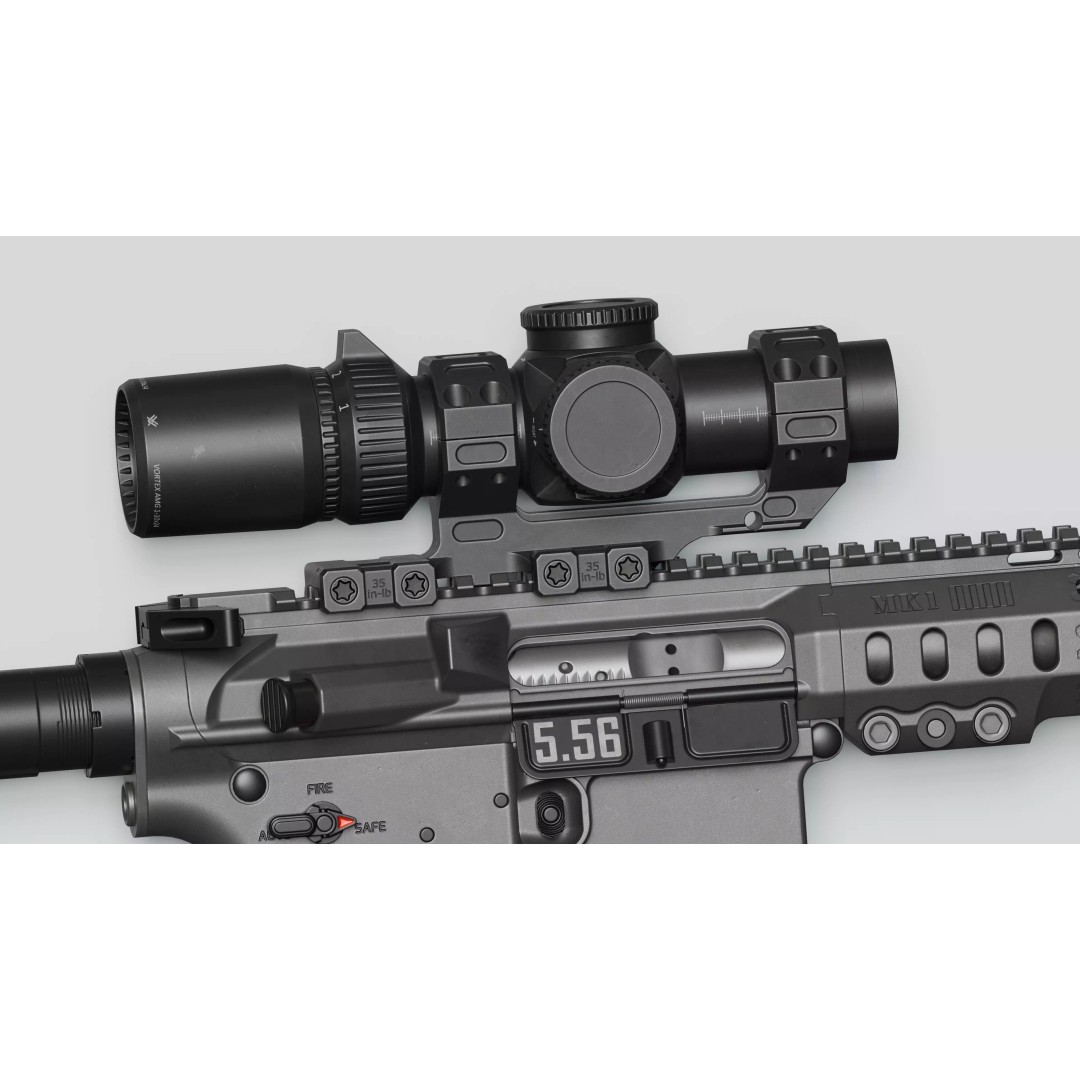 Vortex AMG 1-10x24 FFP LPVO Scope 3D Model – Low Poly Game Asset, FBX - View 4