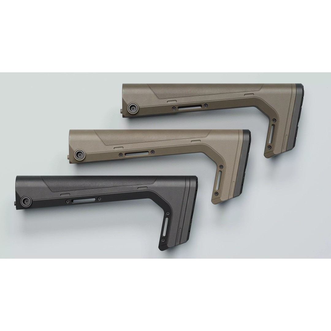 HRS Light Fixed Buttstock 3D Model – Low Poly Game Asset, FBX - View 2