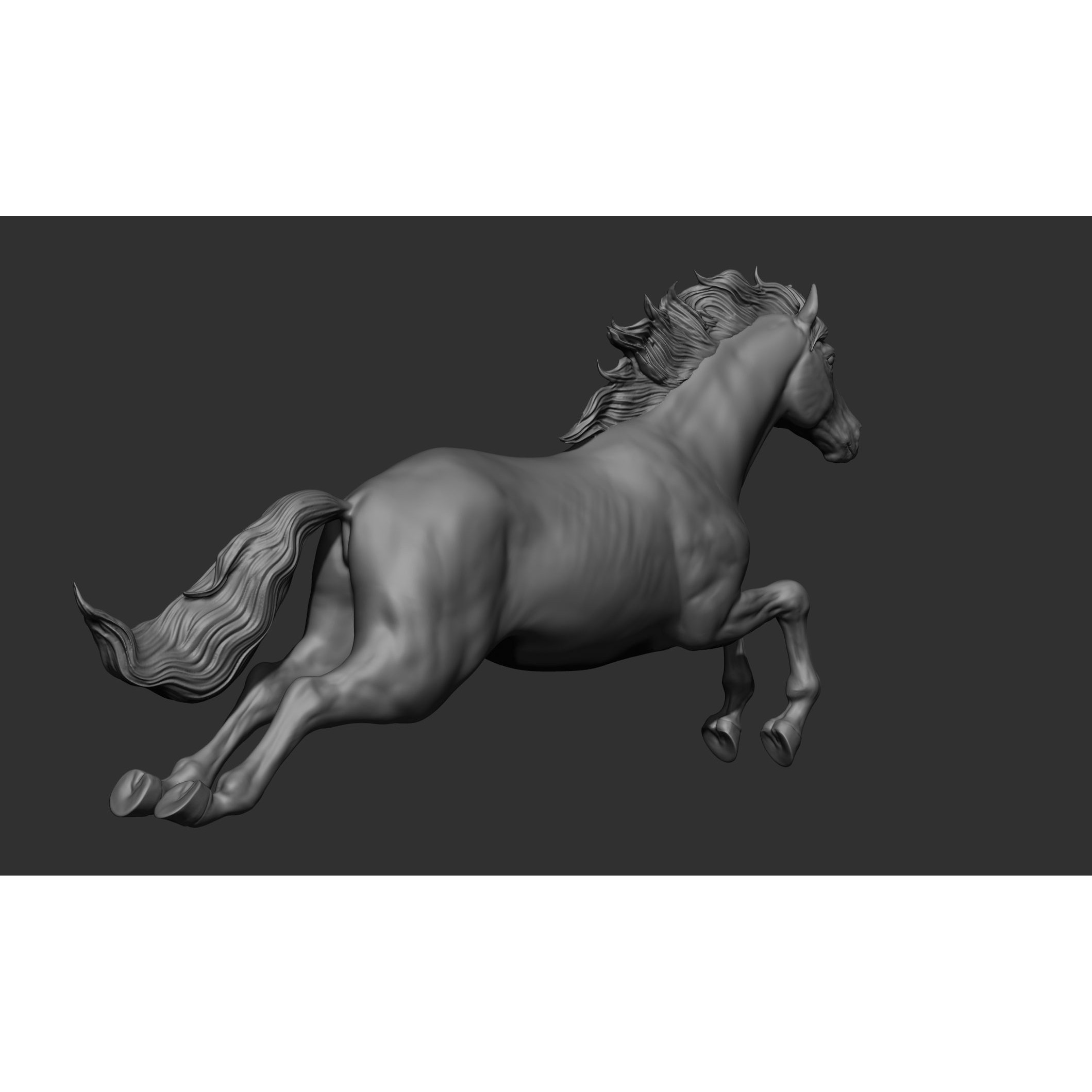 18 Horse Poses - 3D Model - View 12