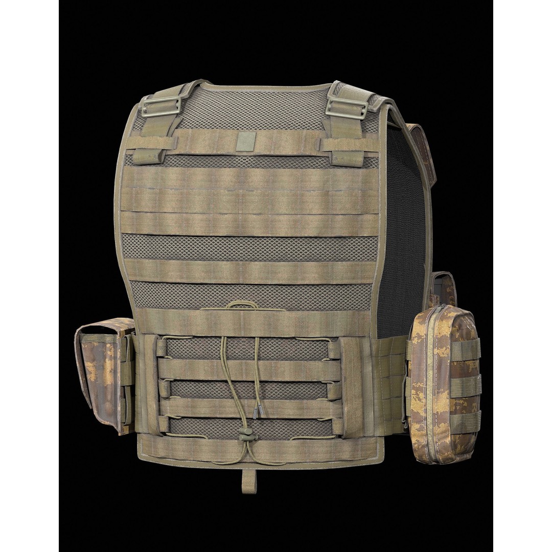 Plate Carrier Anafarta 3D Model – Low Poly Game Ready Asset, FBX, OBJ, Blender