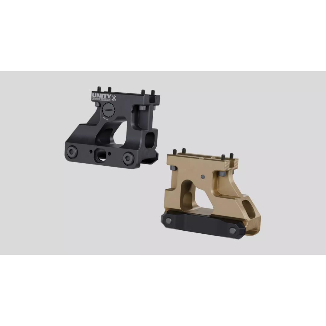 UNITY Tactical FAST MRO Mount 3D Model – Low Poly PBR Asset, FBX, OBJ - View 2