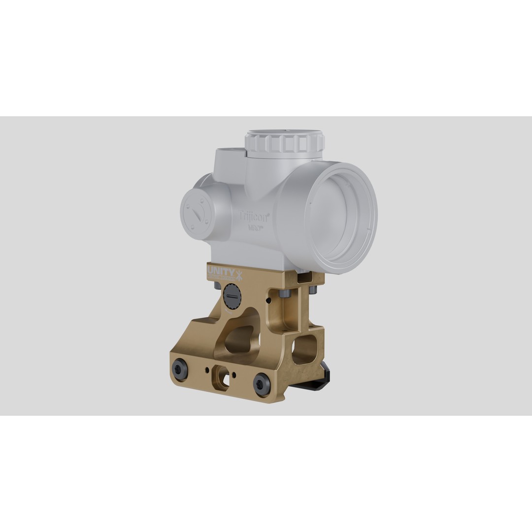 UNITY Tactical FAST MRO Mount 3D Model – Low Poly PBR Asset, FBX, OBJ - View 3
