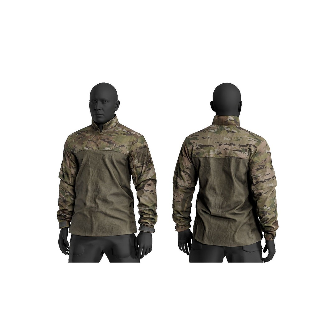 Arcteryx LEAF Sphinx Halfshell Combat Shirt 3D Model – Low Poly Game Asset, FBX - View 3