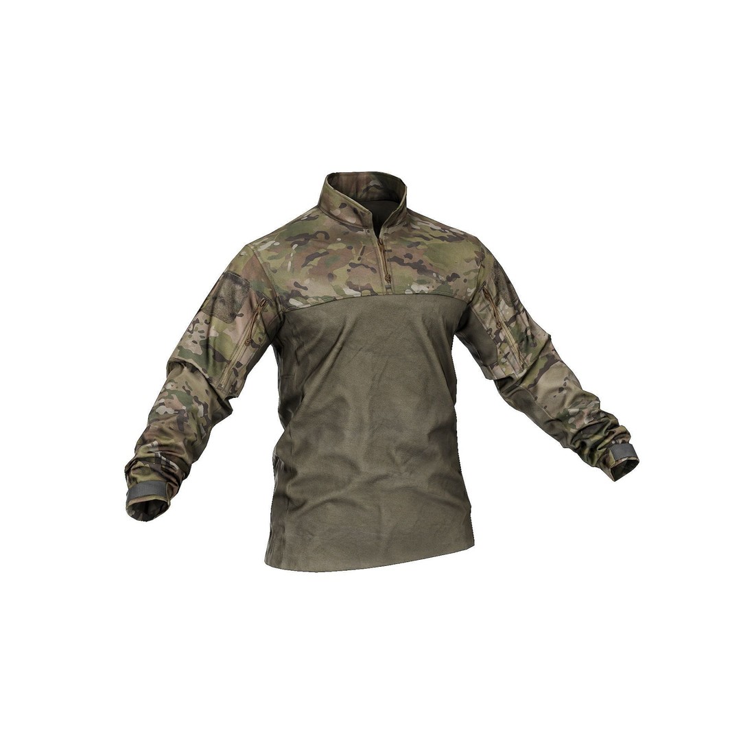 Arcteryx LEAF Sphinx Halfshell Combat Shirt 3D Model – Low Poly Game Asset, FBX - View 7