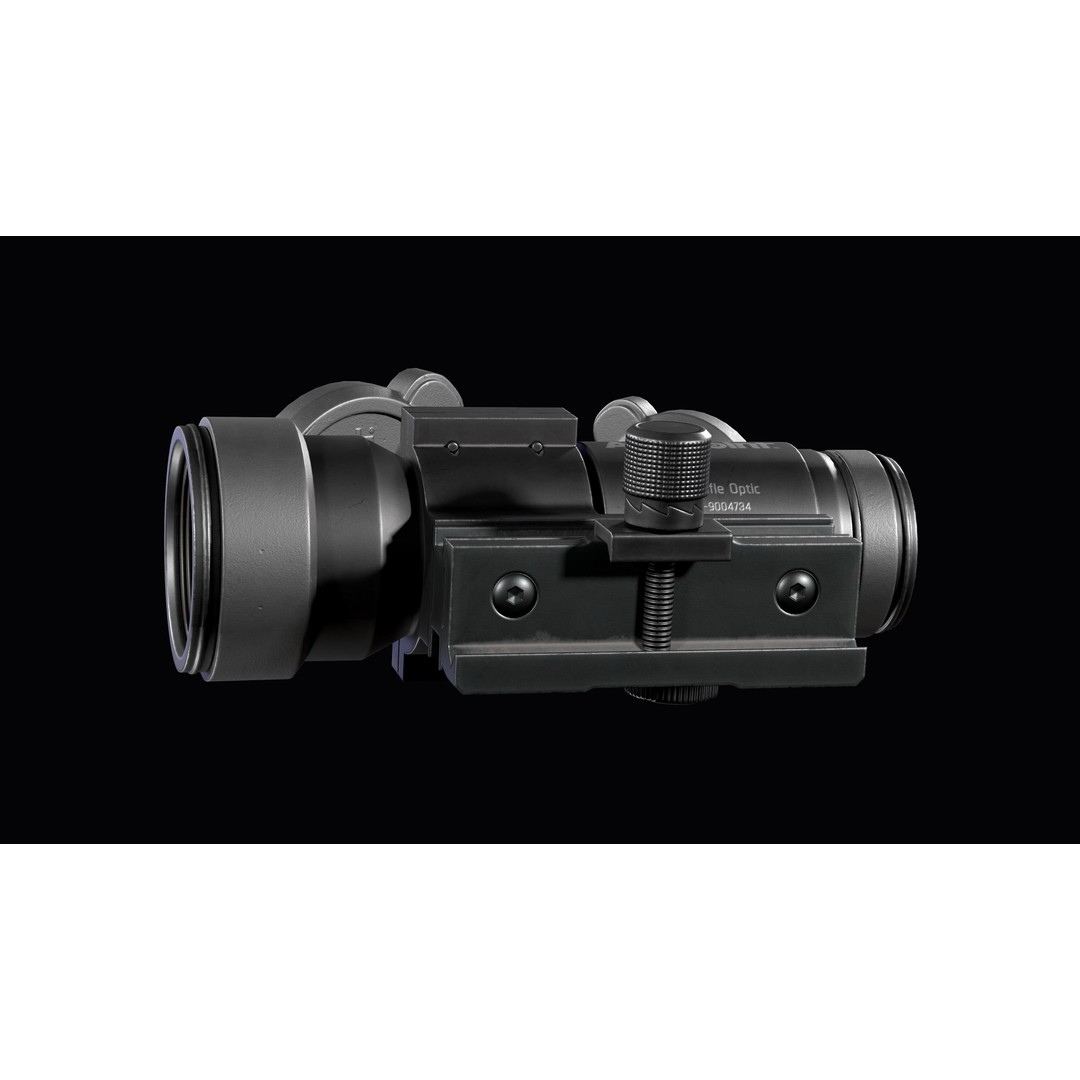 Red Dot Reflex Sight 3D Model – Low Poly PBR Game Asset, FBX - View 11