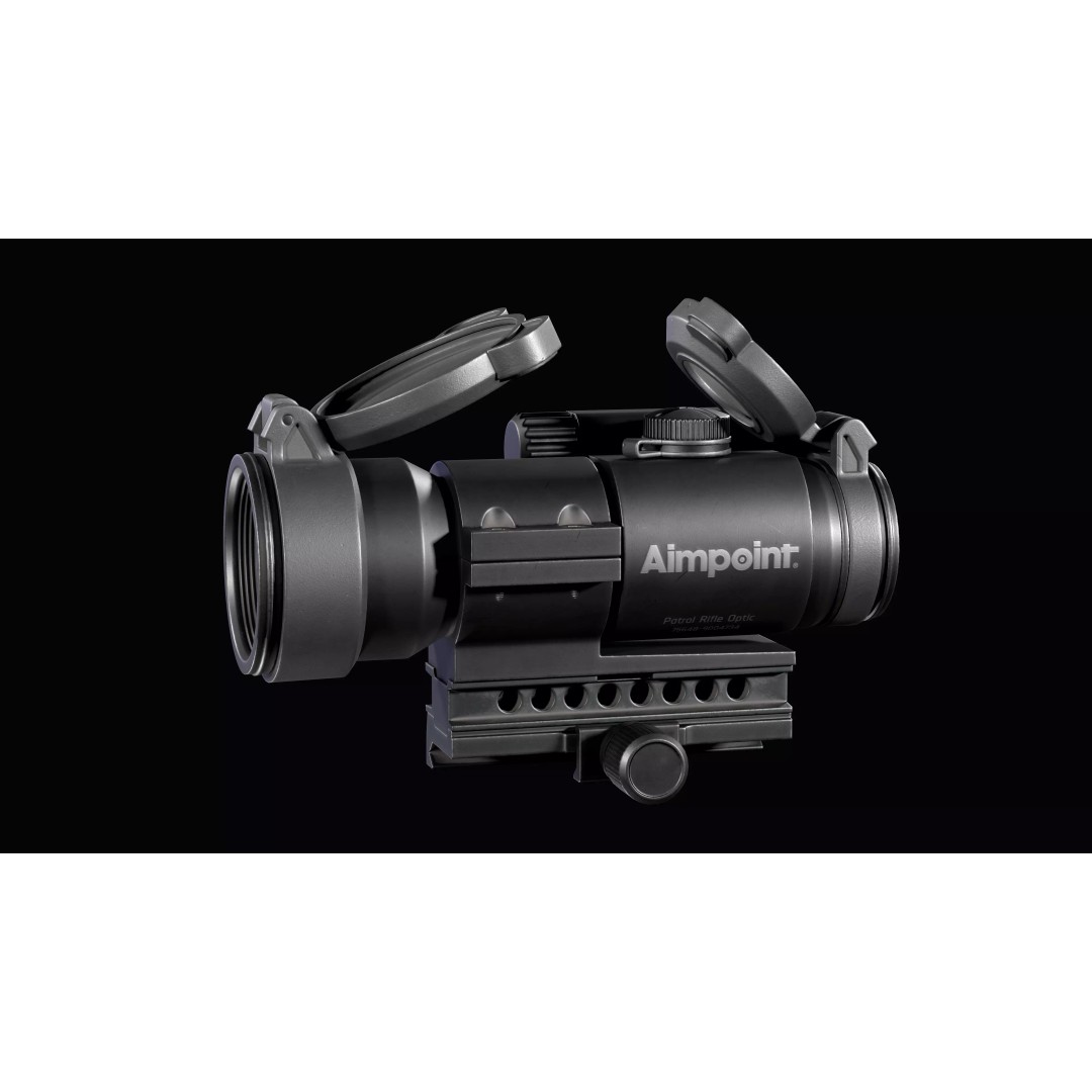 Red Dot Reflex Sight 3D Model – Low Poly PBR Game Asset, FBX - View 2