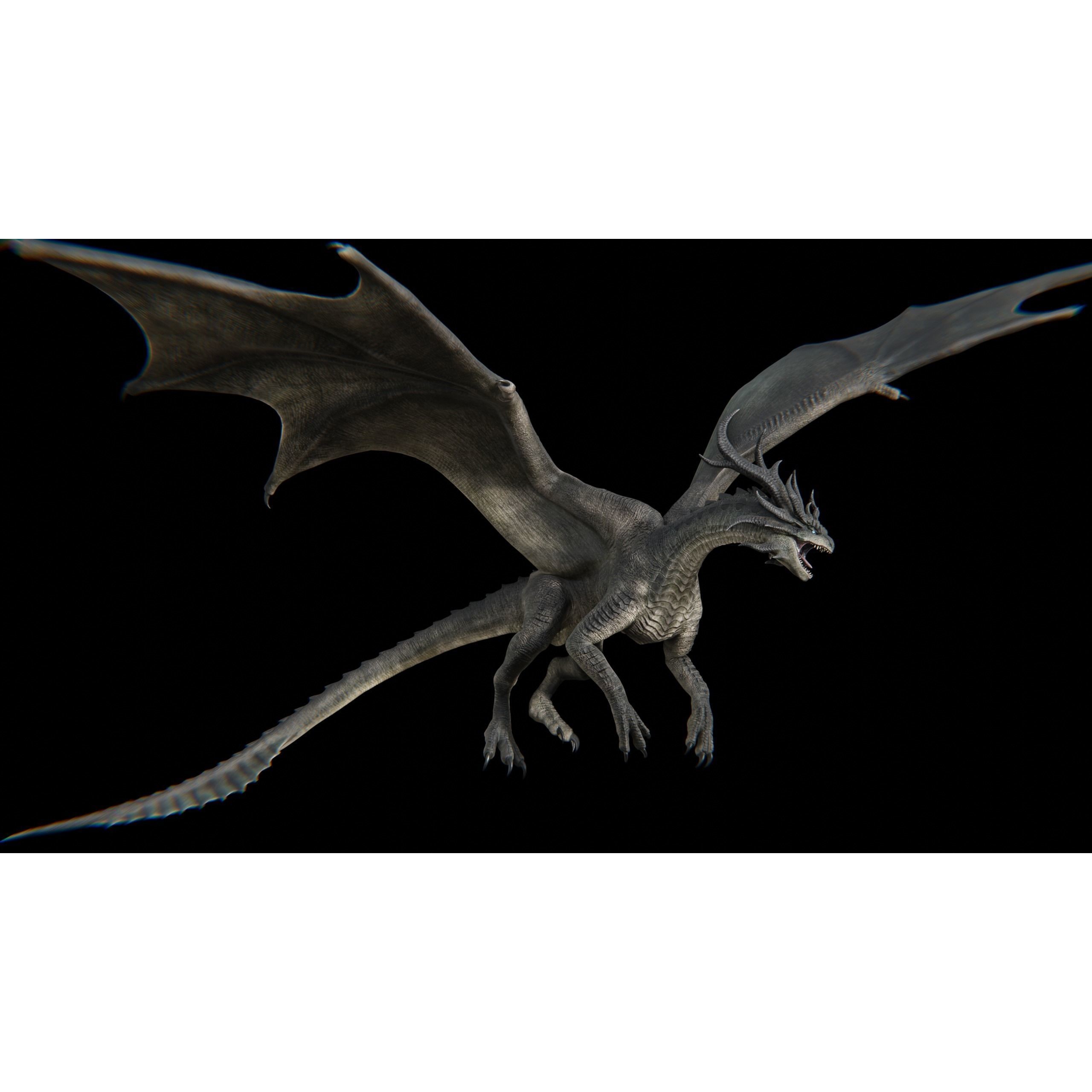 Hellfire Dragon - Low-Poly Game-Ready 3D Model - View 11