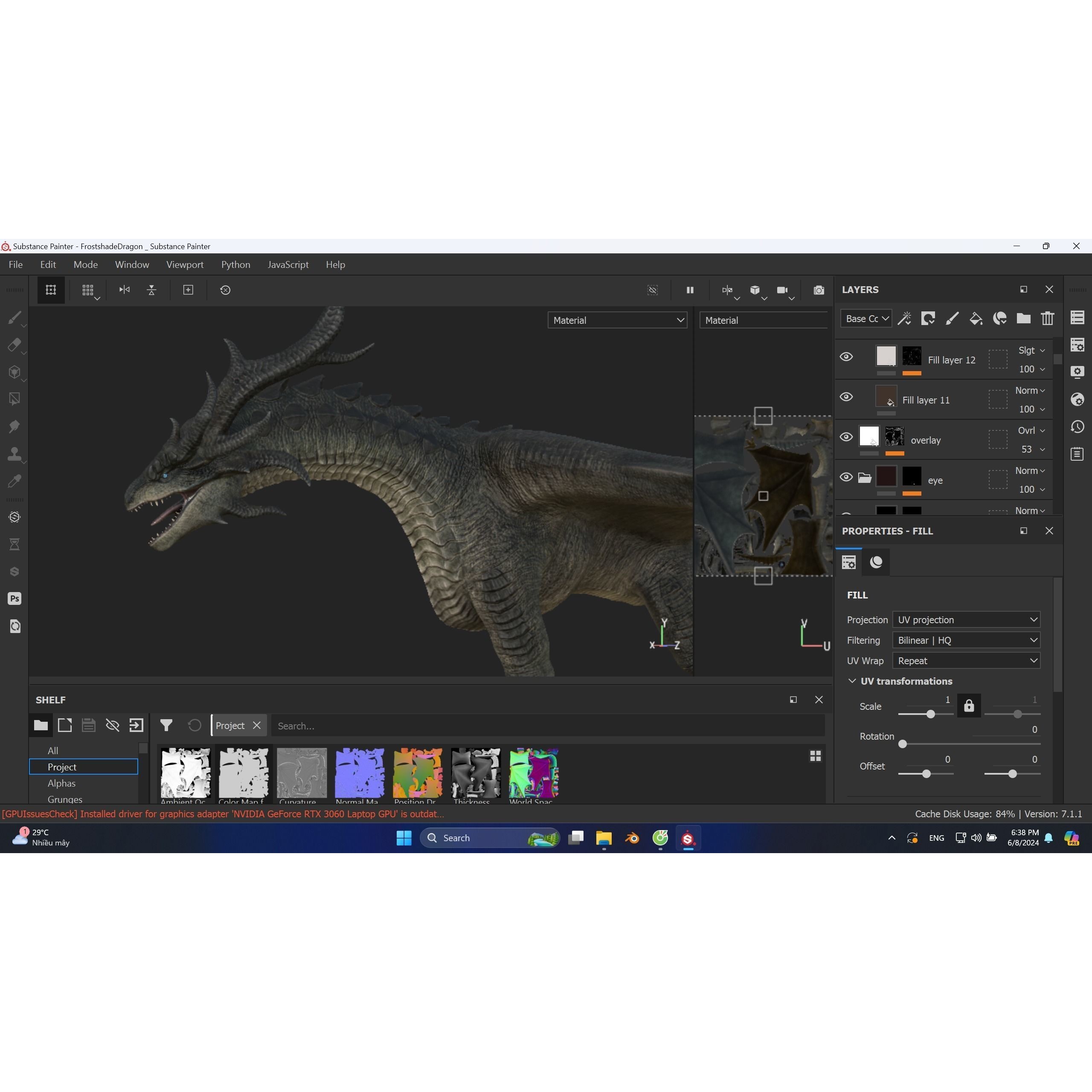 Hellfire Dragon - Low-Poly Game-Ready 3D Model - View 32