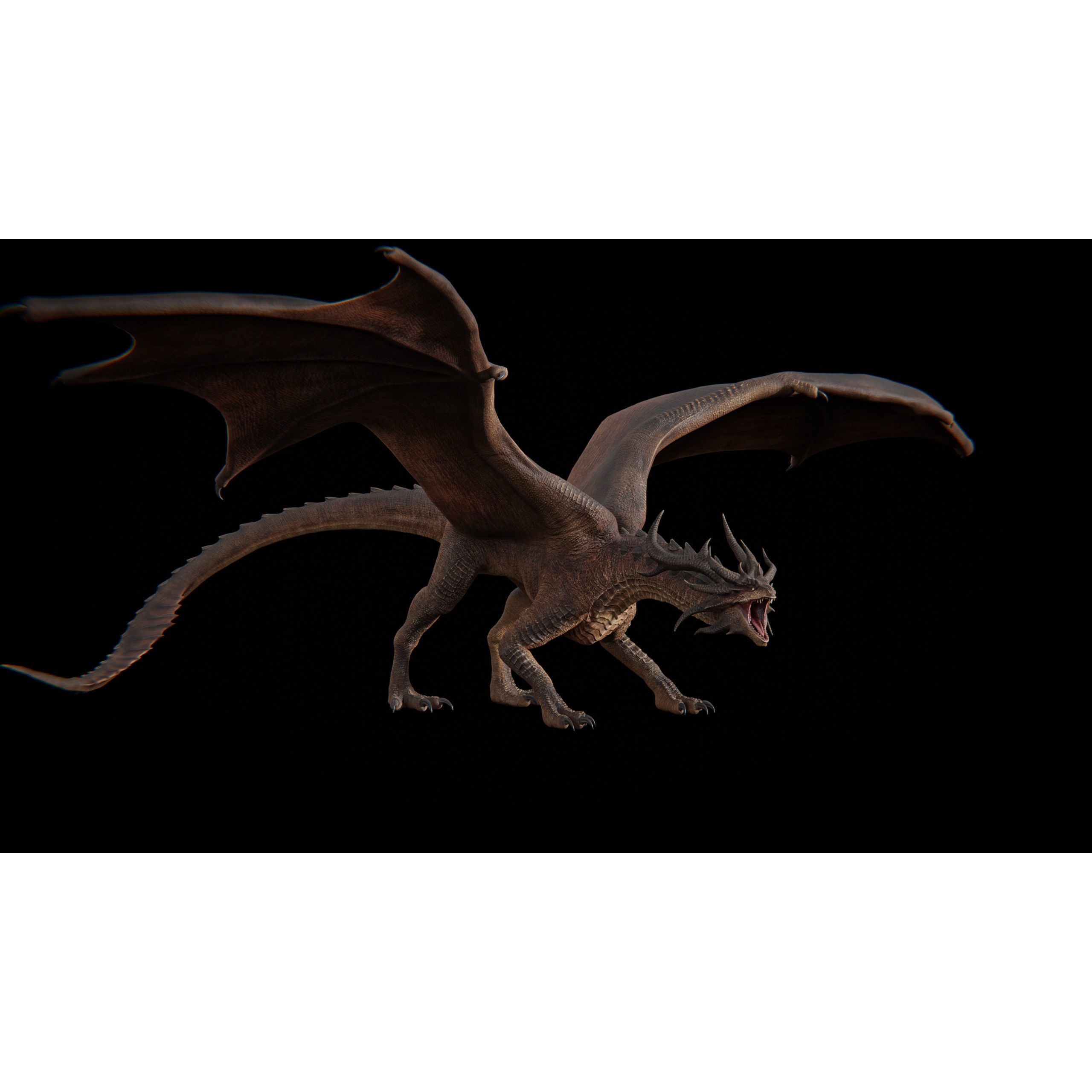 Hellfire Dragon - Low-Poly Game-Ready 3D Model - View 36