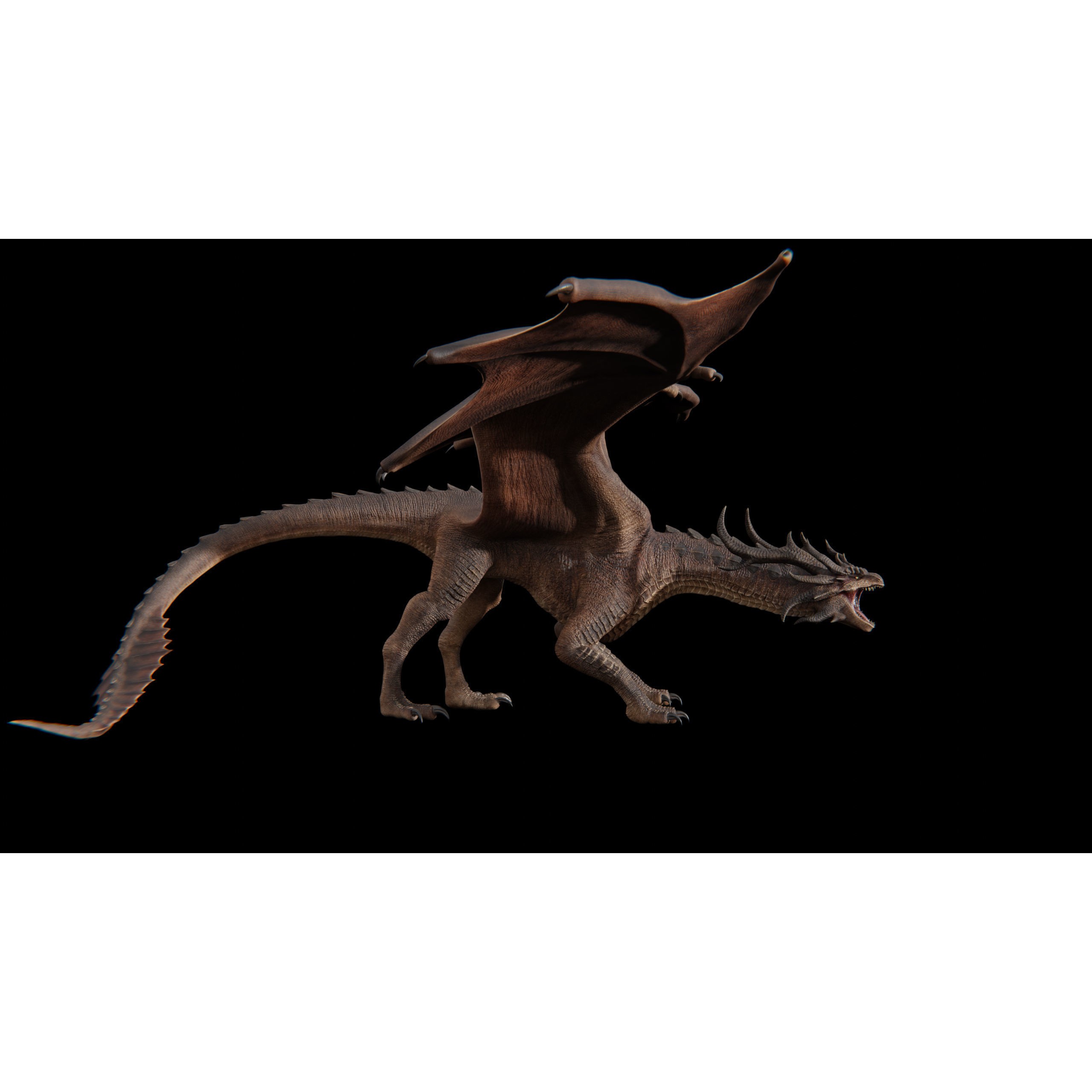 Hellfire Dragon - Low-Poly Game-Ready 3D Model - View 41