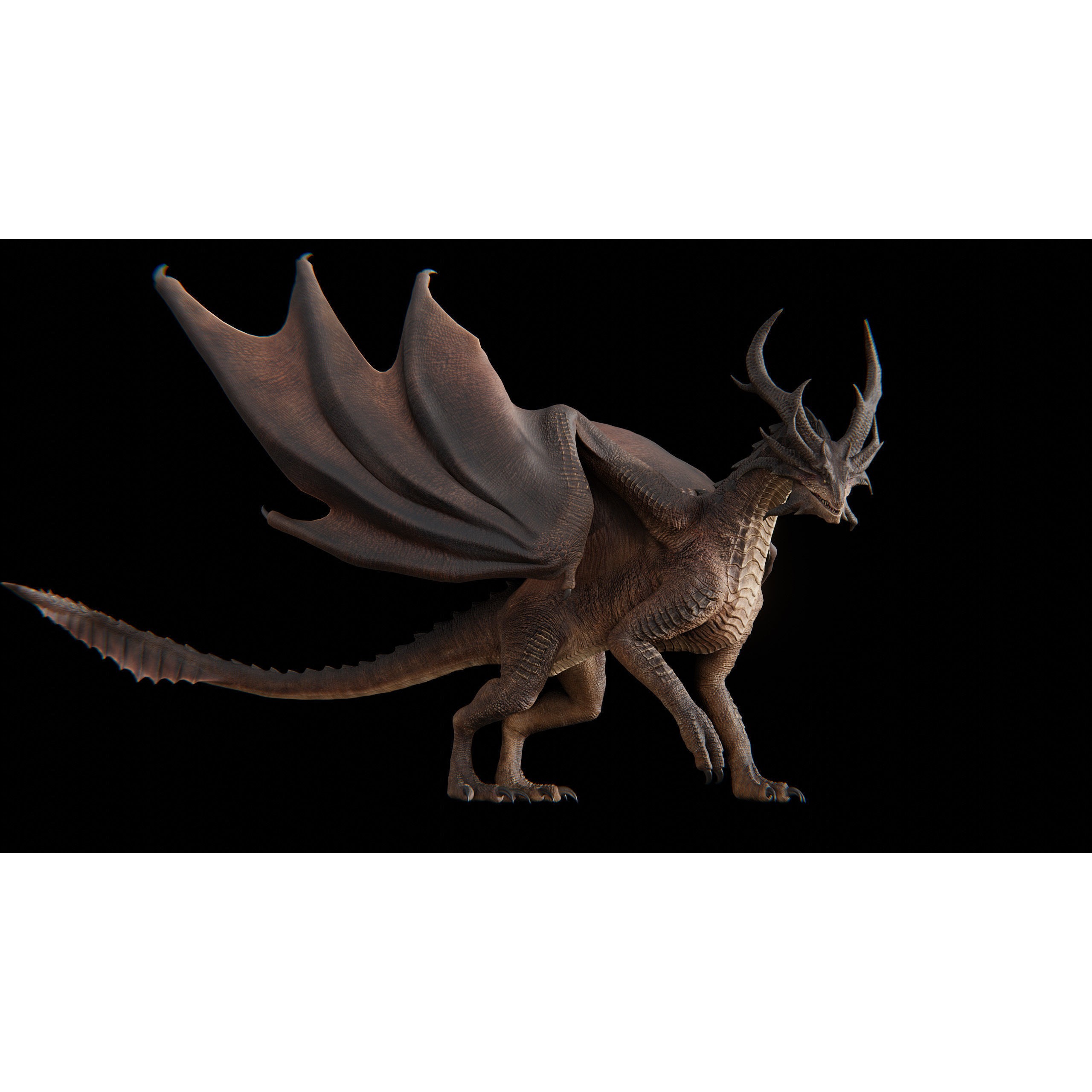 Hellfire Dragon - Low-Poly Game-Ready 3D Model - View 42