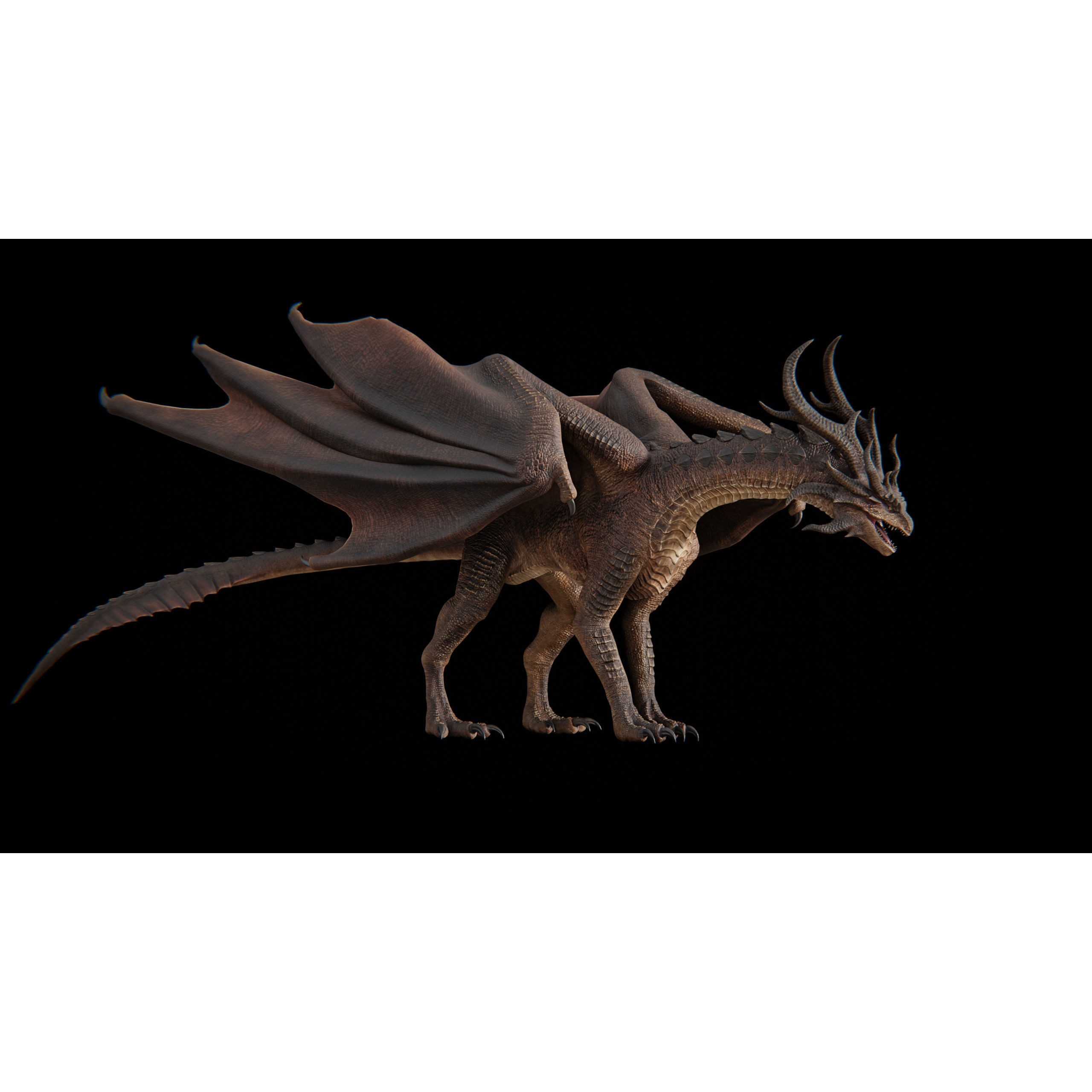 Hellfire Dragon - Low-Poly Game-Ready 3D Model - View 44