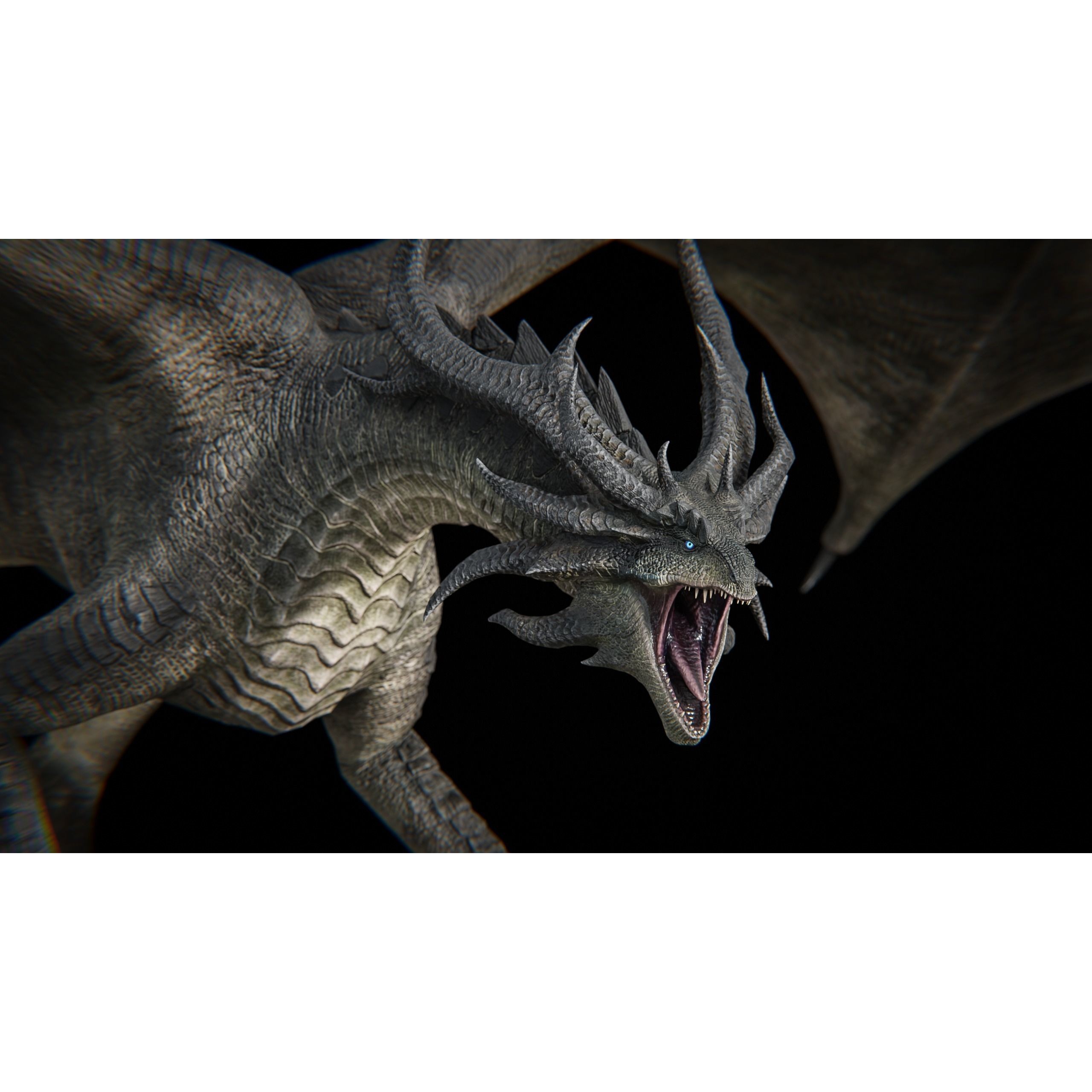 Hellfire Dragon - Low-Poly Game-Ready 3D Model - View 9