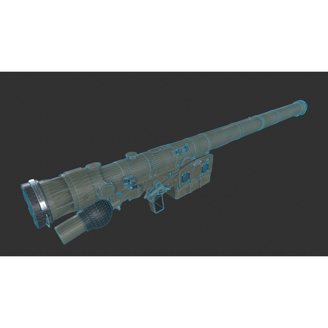 IGLA 9K38 3D Model – Low Poly Game-Ready Missile Asset, FBX - View 10