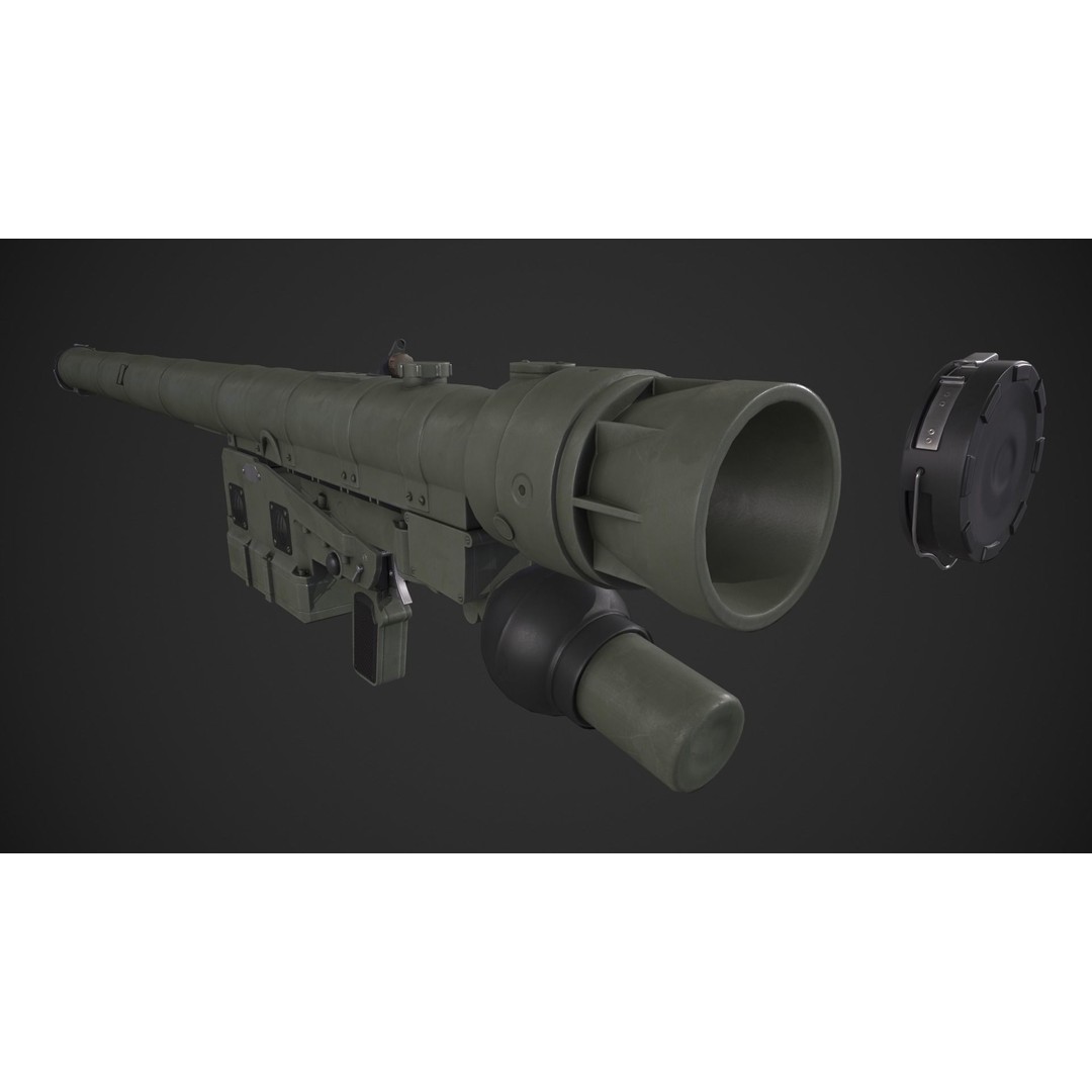 IGLA 9K38 3D Model – Low Poly Game-Ready Missile Asset, FBX - View 11