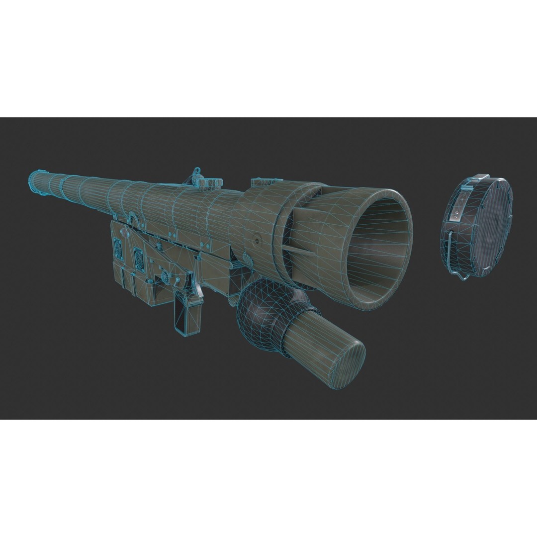 IGLA 9K38 3D Model – Low Poly Game-Ready Missile Asset, FBX - View 12
