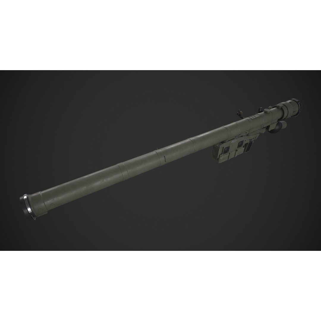 IGLA 9K38 3D Model – Low Poly Game-Ready Missile Asset, FBX - View 7