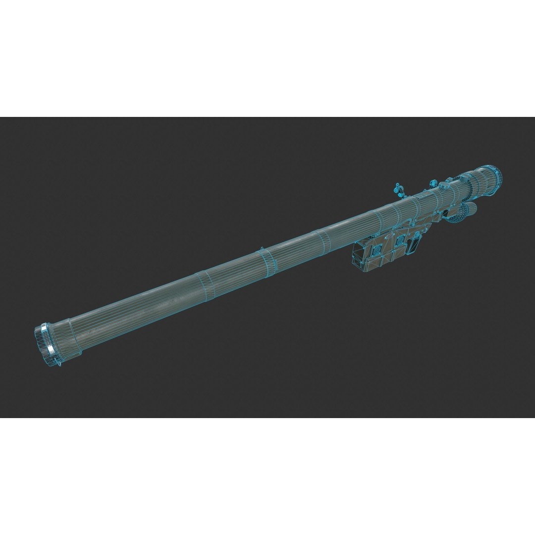 IGLA 9K38 3D Model – Low Poly Game-Ready Missile Asset, FBX - View 8