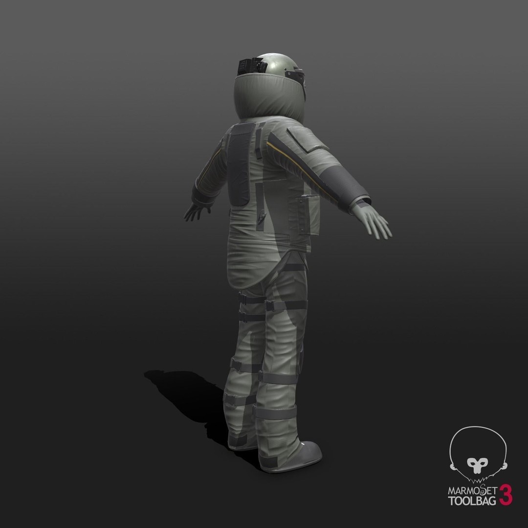 Bomb Suit EOD 3D Model – Low Poly Rigged Character with PBR Textures - View 12