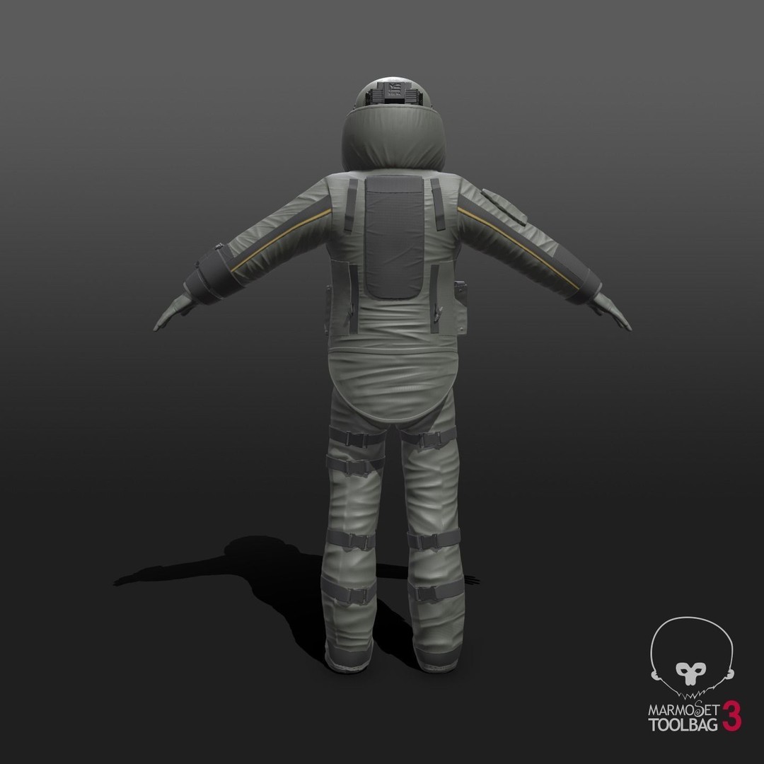 Bomb Suit EOD 3D Model – Low Poly Rigged Character with PBR Textures - View 13