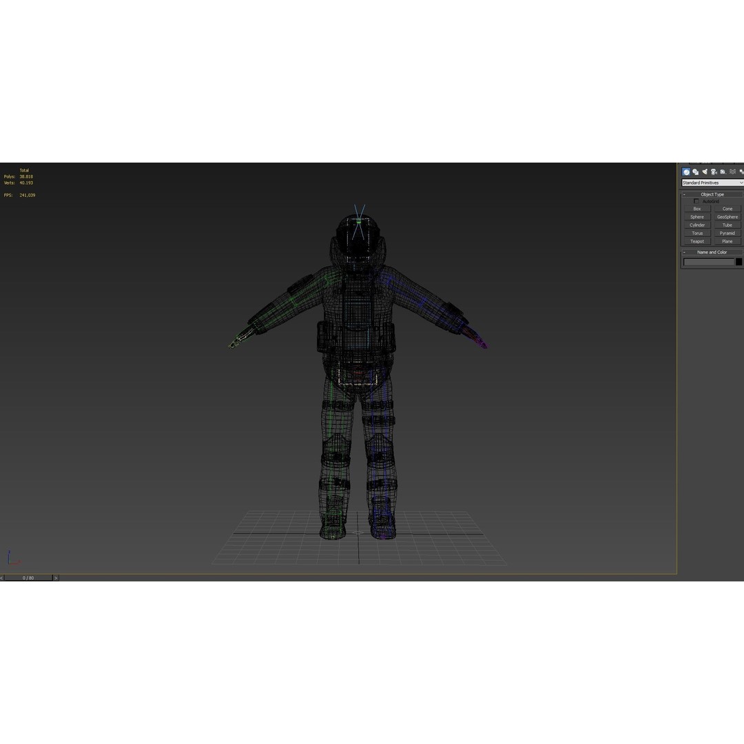 Bomb Suit EOD 3D Model – Low Poly Rigged Character with PBR Textures - View 18
