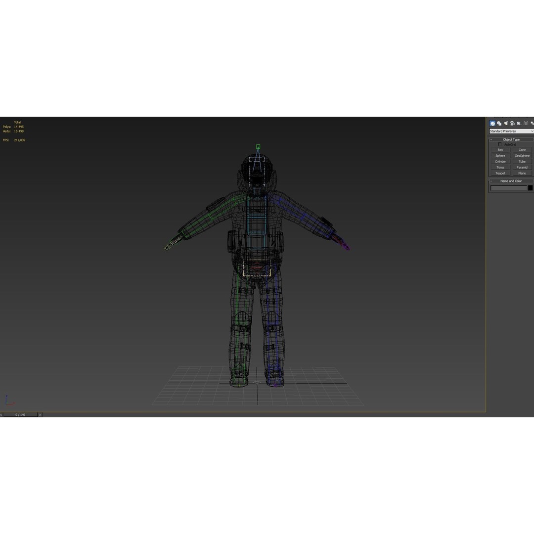 Bomb Suit EOD 3D Model – Low Poly Rigged Character with PBR Textures - View 20