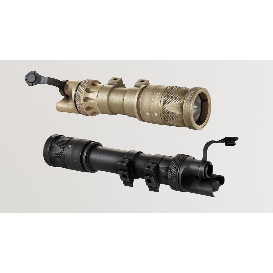 Surefire Scout Light M300V-M600V 3D Model – Low Poly Game Ready PBR Asset - View 4