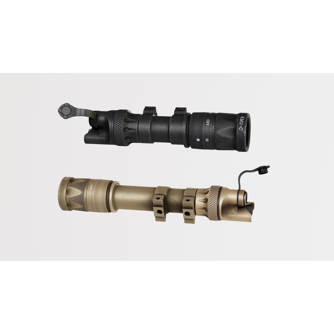 Surefire Scout Light M300V-M600V 3D Model – Low Poly Game Ready PBR Asset - View 5