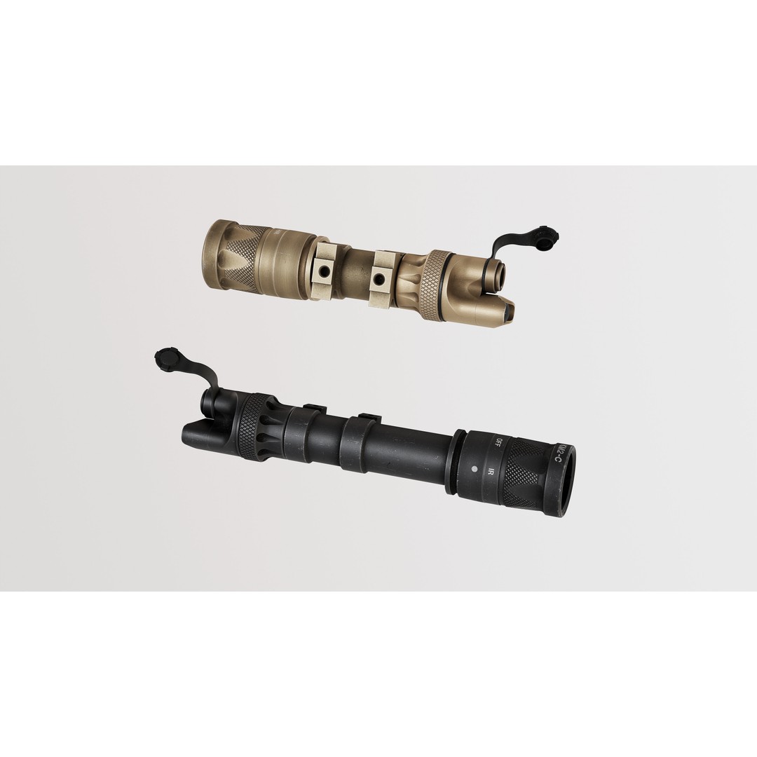 Surefire Scout Light M300V-M600V 3D Model – Low Poly Game Ready PBR Asset - View 6