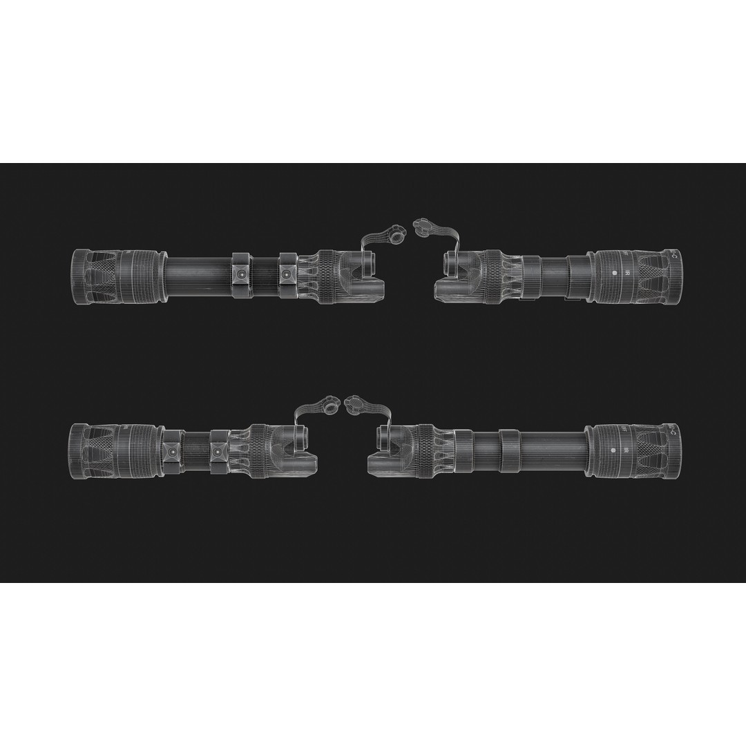 Surefire Scout Light M300V-M600V 3D Model – Low Poly Game Ready PBR Asset - View 8