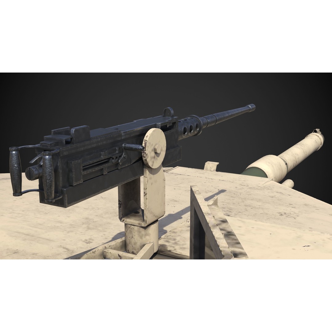 M1A2 Abrams 3D Model – Rigged Military Tank with PBR Textures - View 21