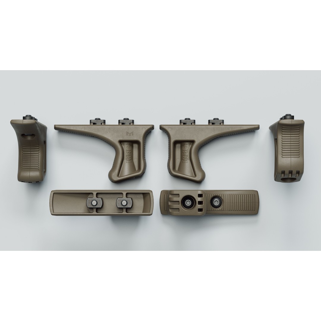 M-LOK BCM KAG 3D Model – Low Poly Game Ready Asset, FBX - View 4