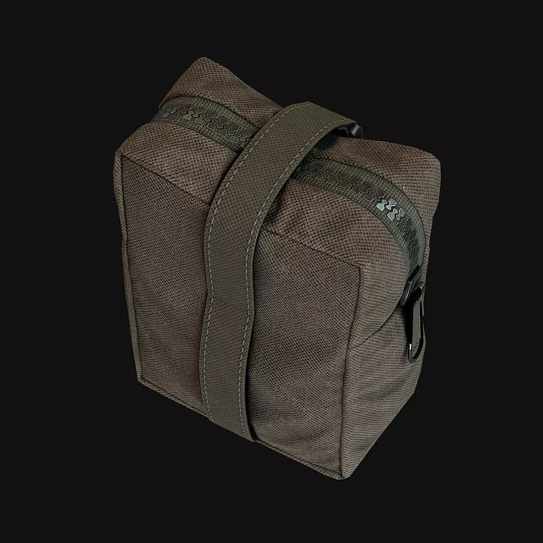 Pouches 3D Model – Low Poly Game Asset, FBX, PBR Textures - View 13
