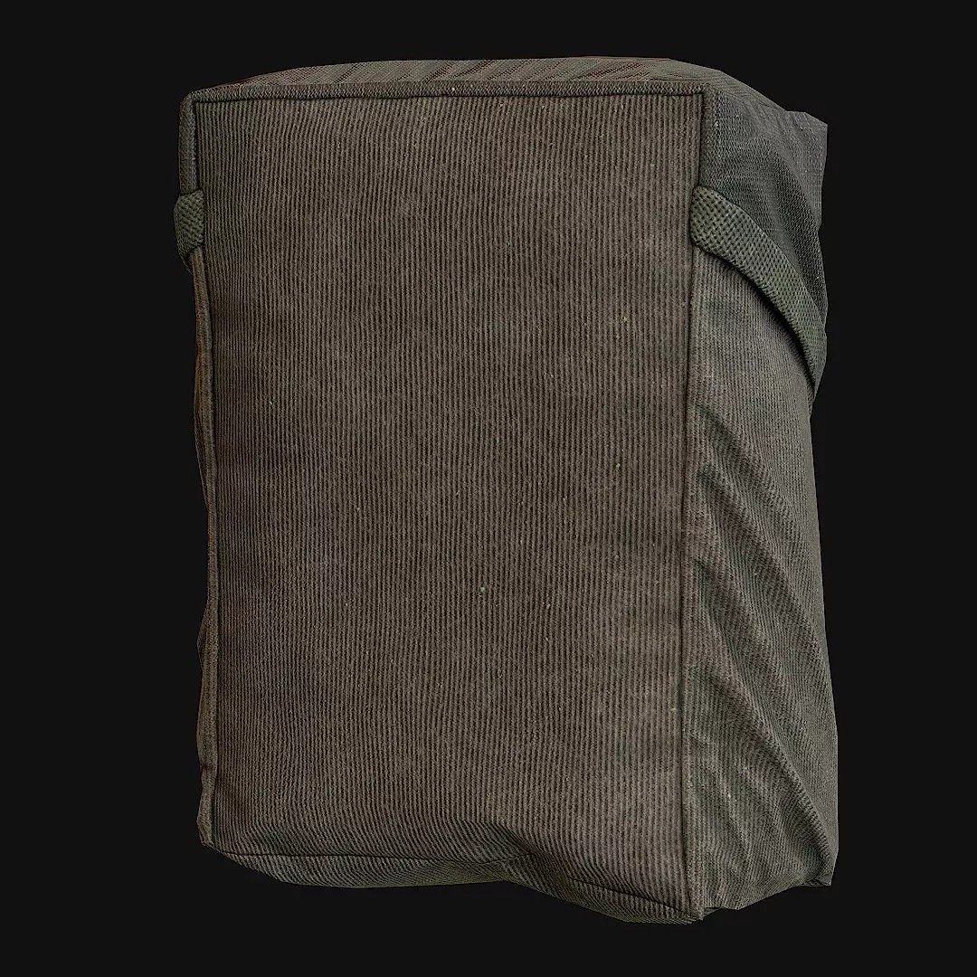 Pouches 3D Model – Low Poly Game Asset, FBX, PBR Textures - View 16