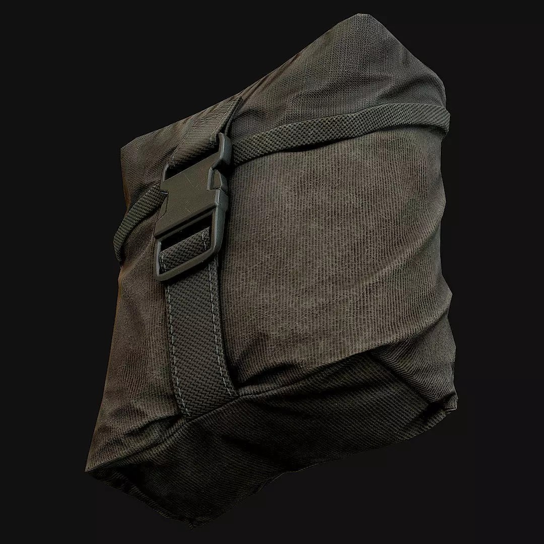 Pouches 3D Model – Low Poly Game Asset, FBX, PBR Textures - View 20
