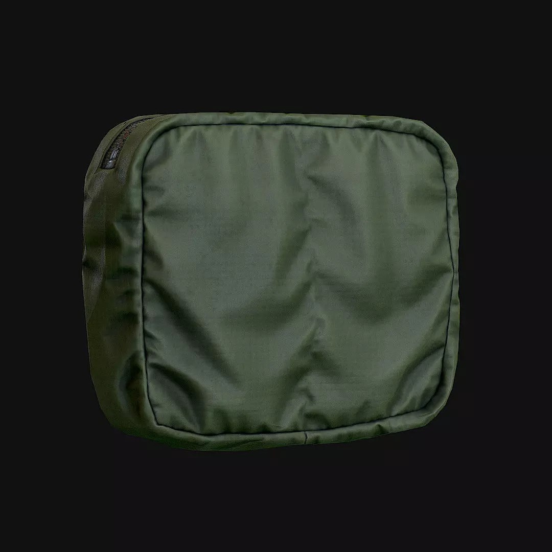 Pouches 3D Model – Low Poly Game Asset, FBX, PBR Textures - View 3