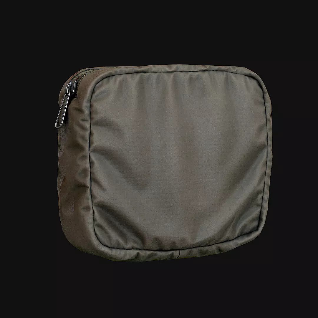Pouches 3D Model – Low Poly Game Asset, FBX, PBR Textures - View 5