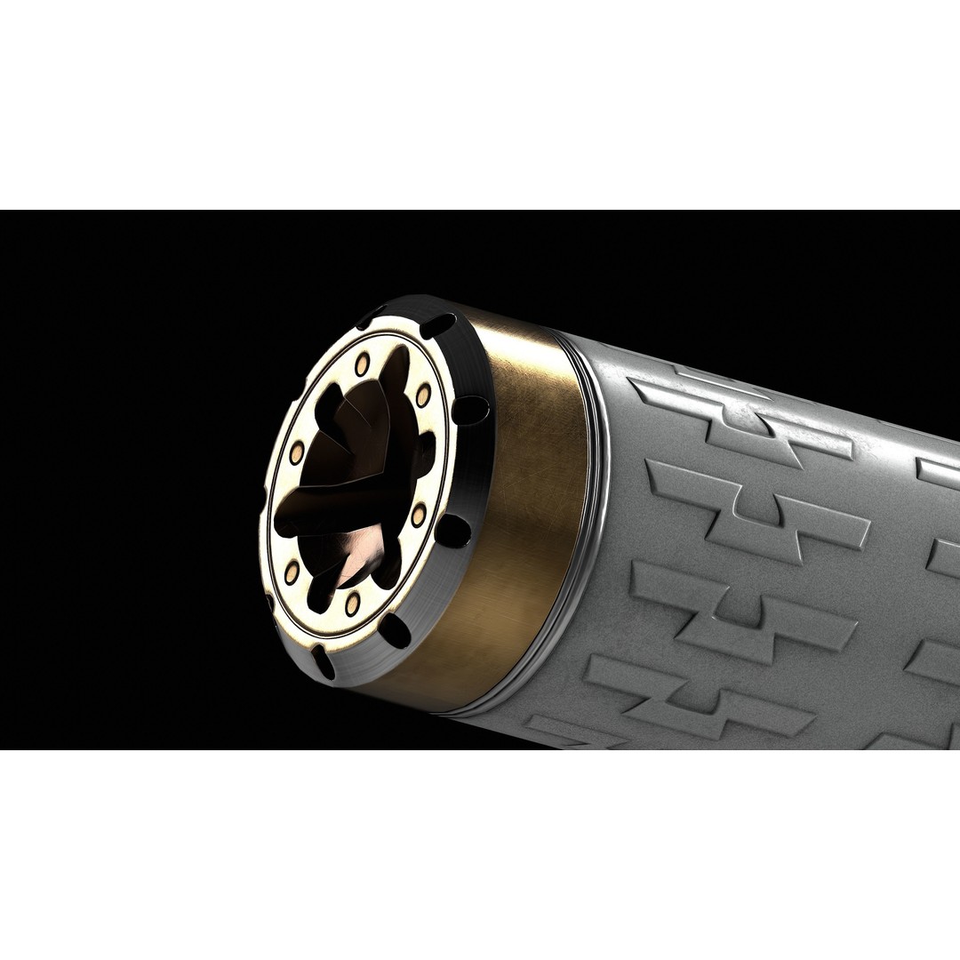 SilencerCo Velos LBP 3D Model – Low Poly Game-Ready Asset, FBX, OBJ - View 8