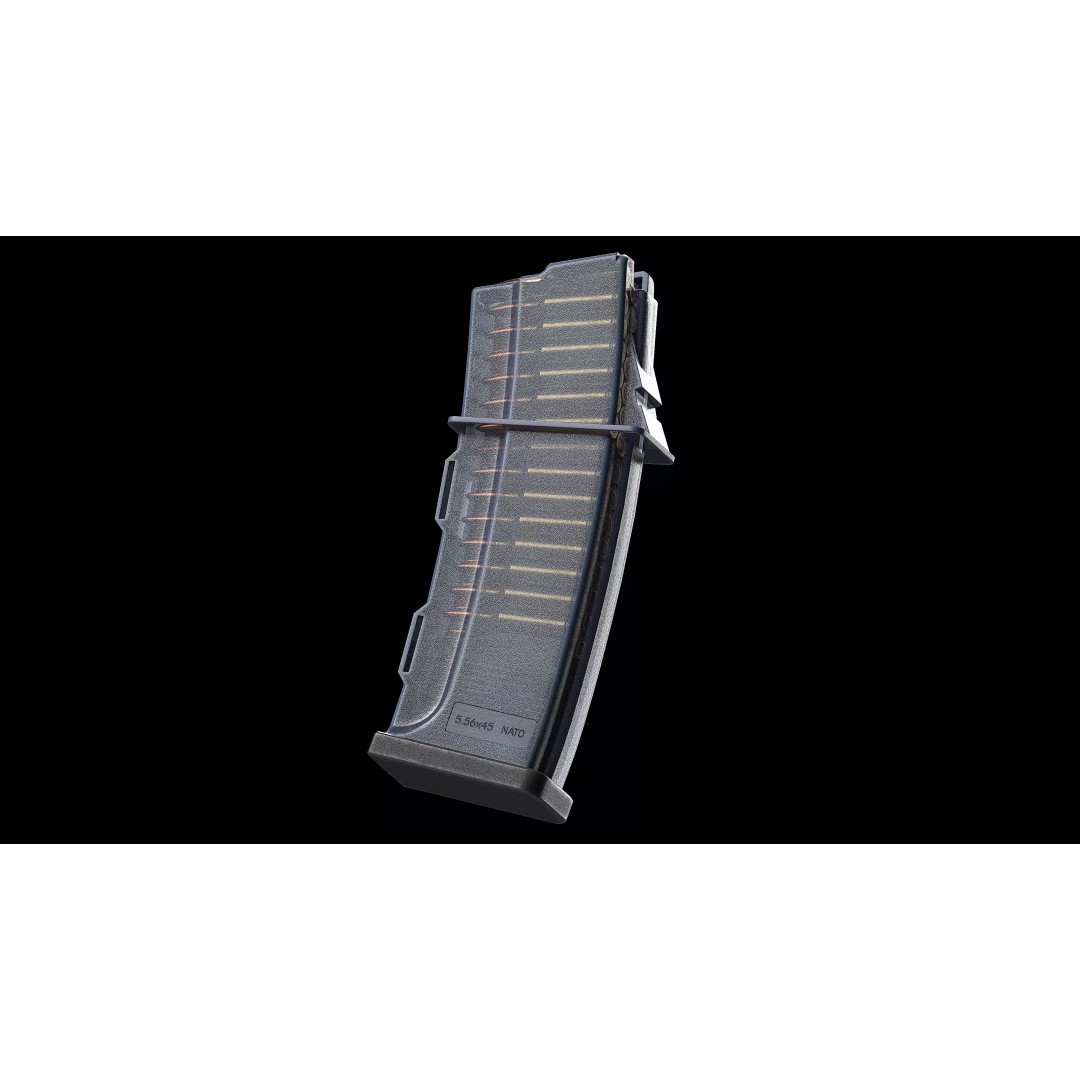 CZ Translucent 223 5x56 Magazine 3D Model – Low Poly Game Asset, FBX - View 2