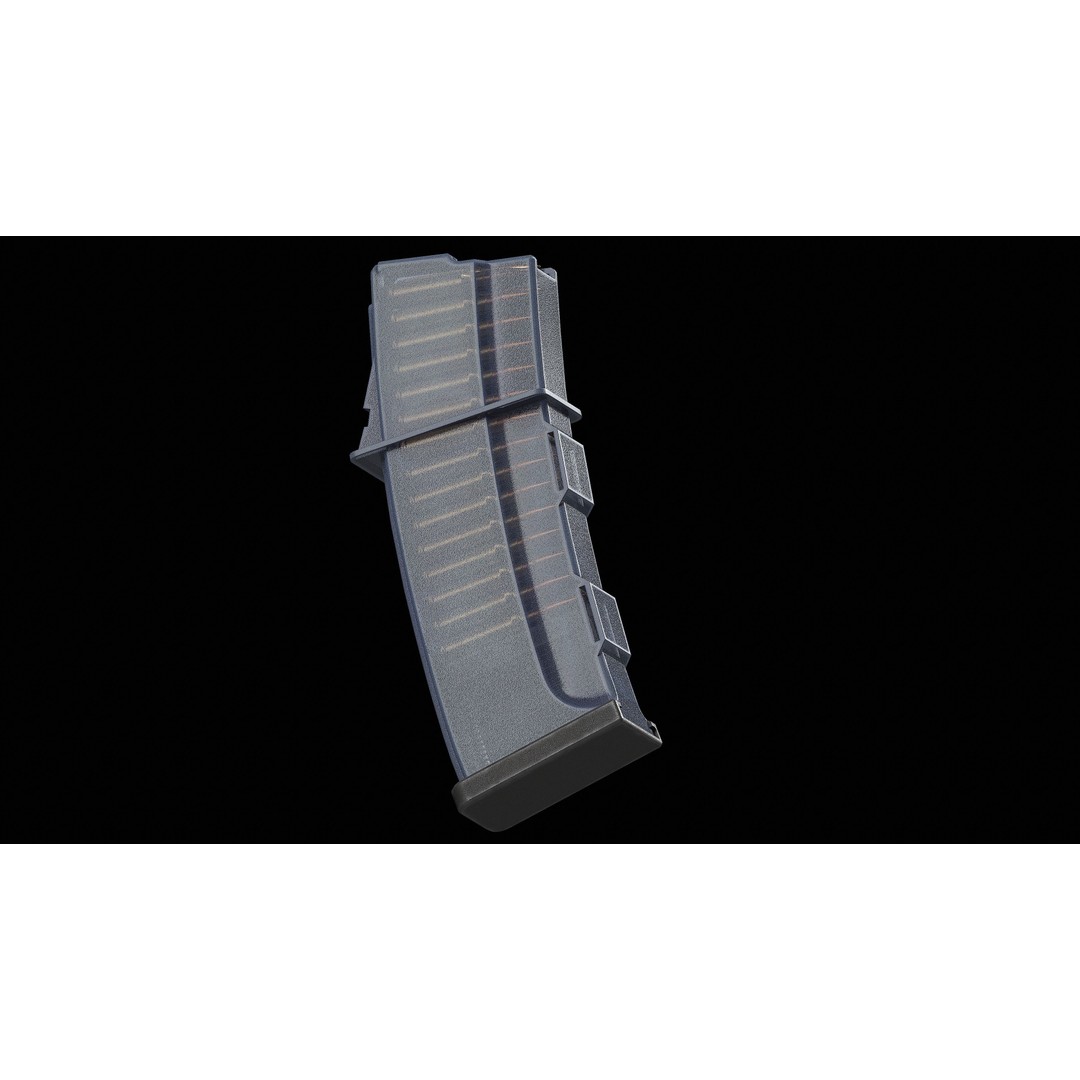 CZ Translucent 223 5x56 Magazine 3D Model – Low Poly Game Asset, FBX - View 5