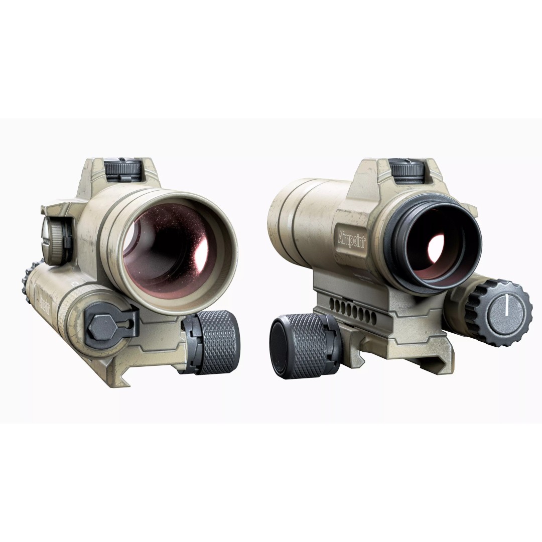 Aimpoint Comp M4 3D Model – Low Poly Game-Ready Scope, FBX - View 14