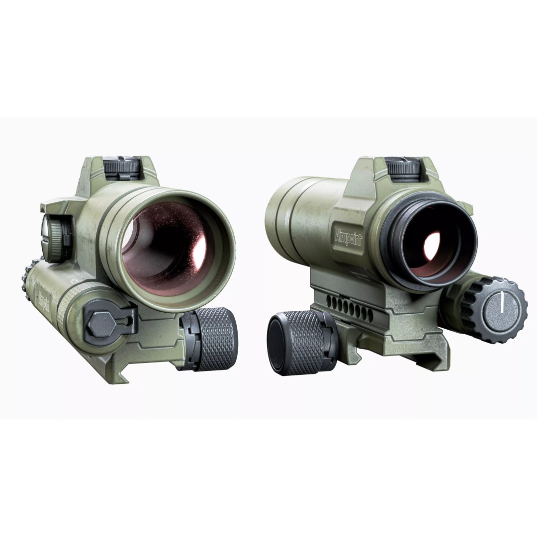 Aimpoint Comp M4 3D Model – Low Poly Game-Ready Scope, FBX - View 15