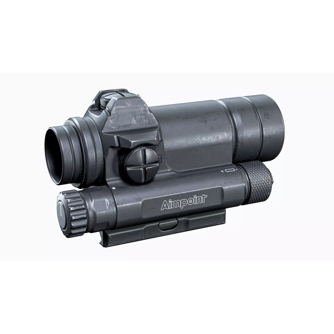 Aimpoint Comp M4 3D Model – Low Poly Game-Ready Scope, FBX - View 7